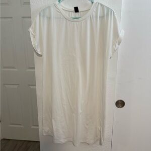 LESET Classic White Mini Dress